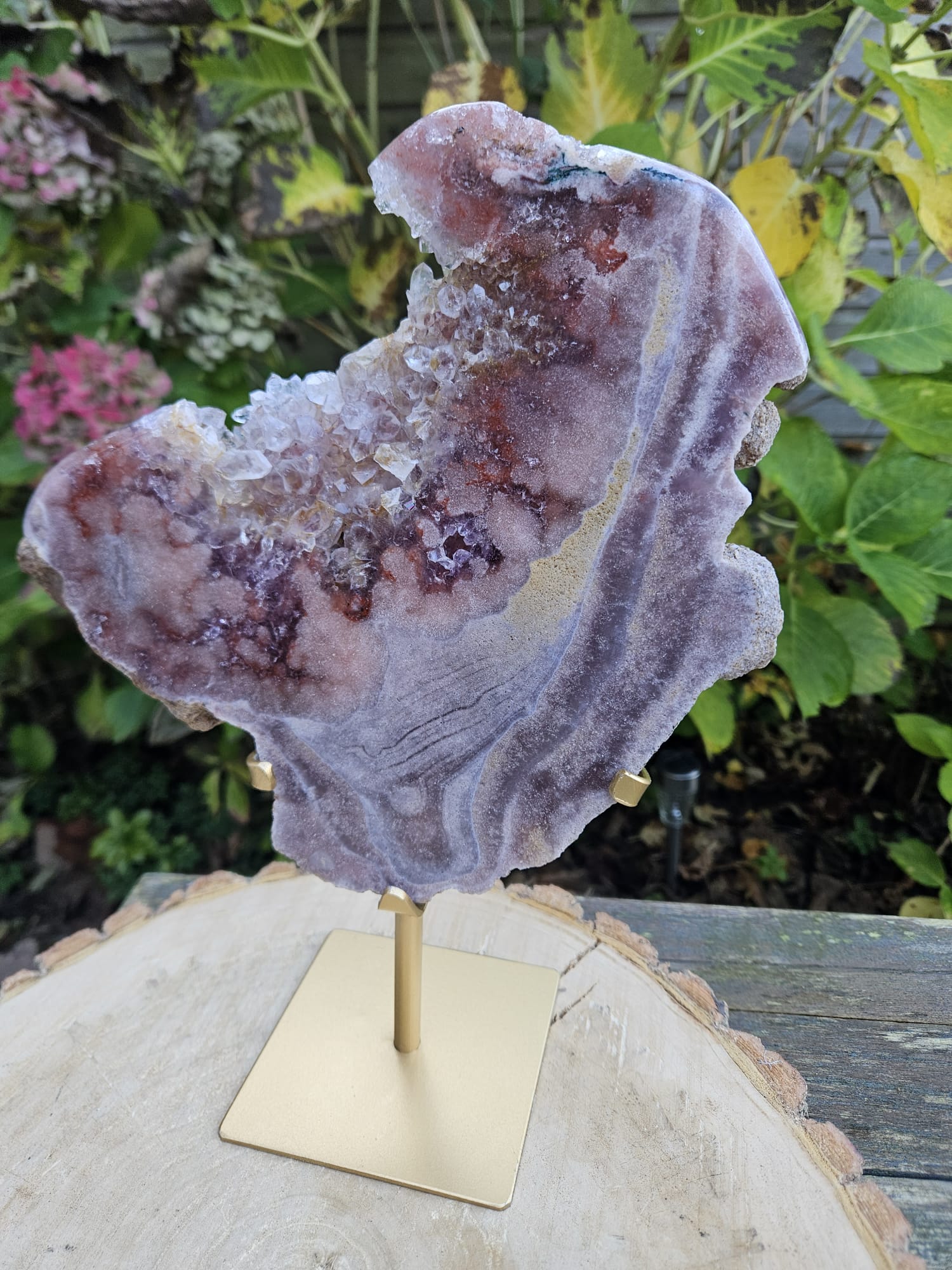 Roze Amethist op standaard