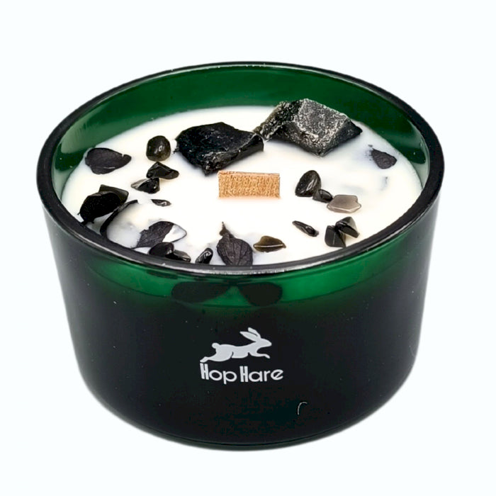 Edelstenen geurkaars - Zwarte Obsidiaan