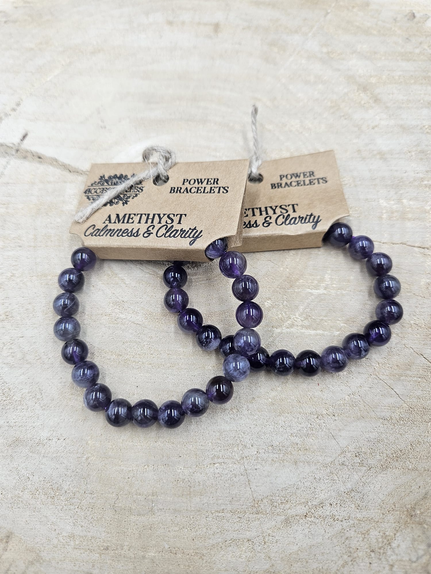 Power armband 8mm - Amethist