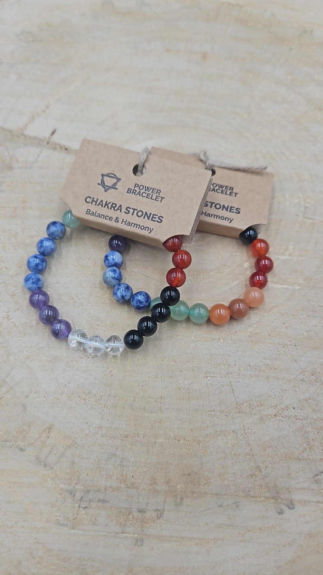 Power armband 8mm - Chakra stenen
