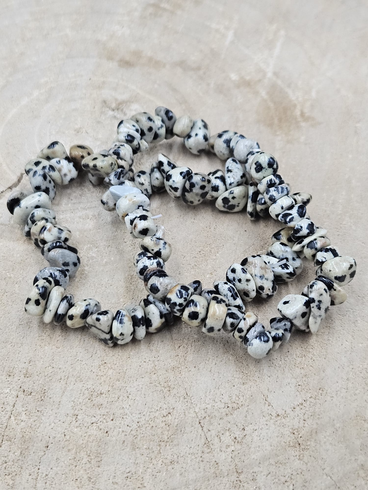 Splitarmband dalmatiër jaspis