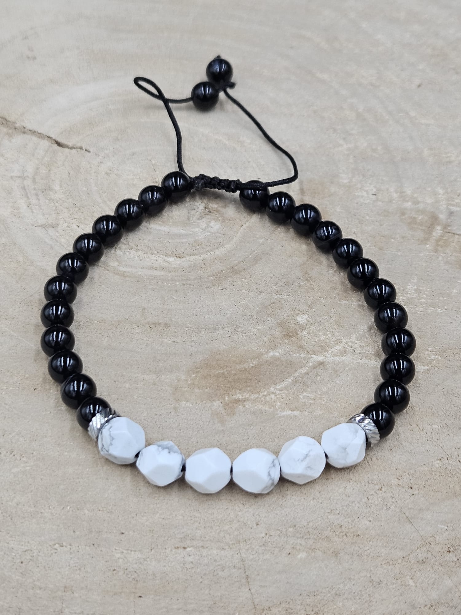 Armband Vibe Onyx - witte Howliet