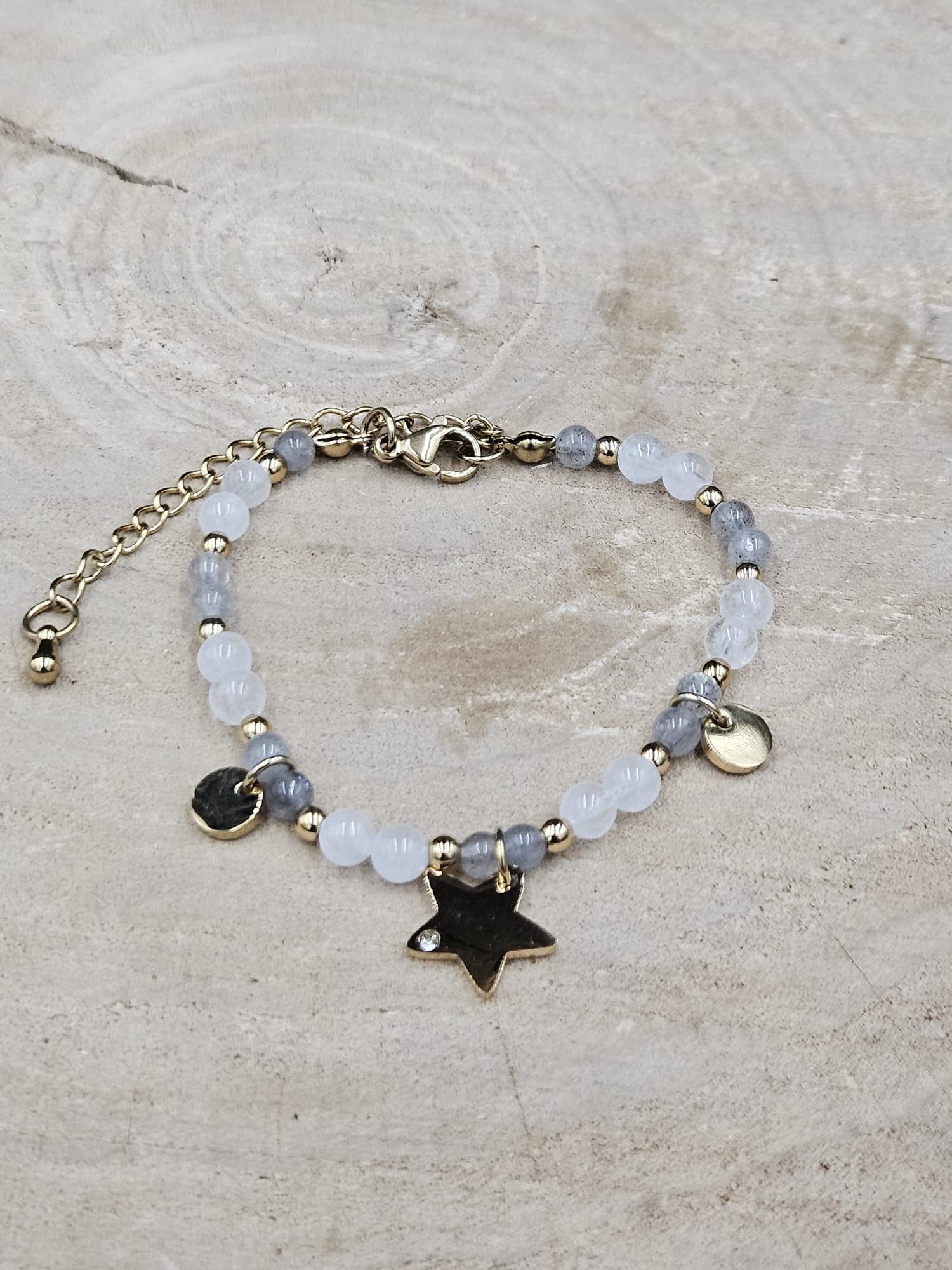 Armband Mira Bergkristal - Labradoriet