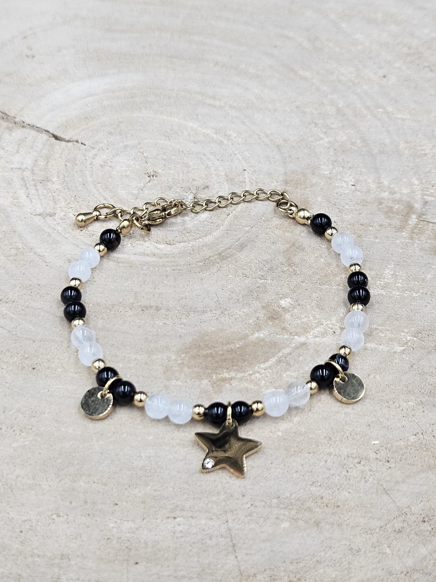 Armband Mira Bergkristal - Onyx