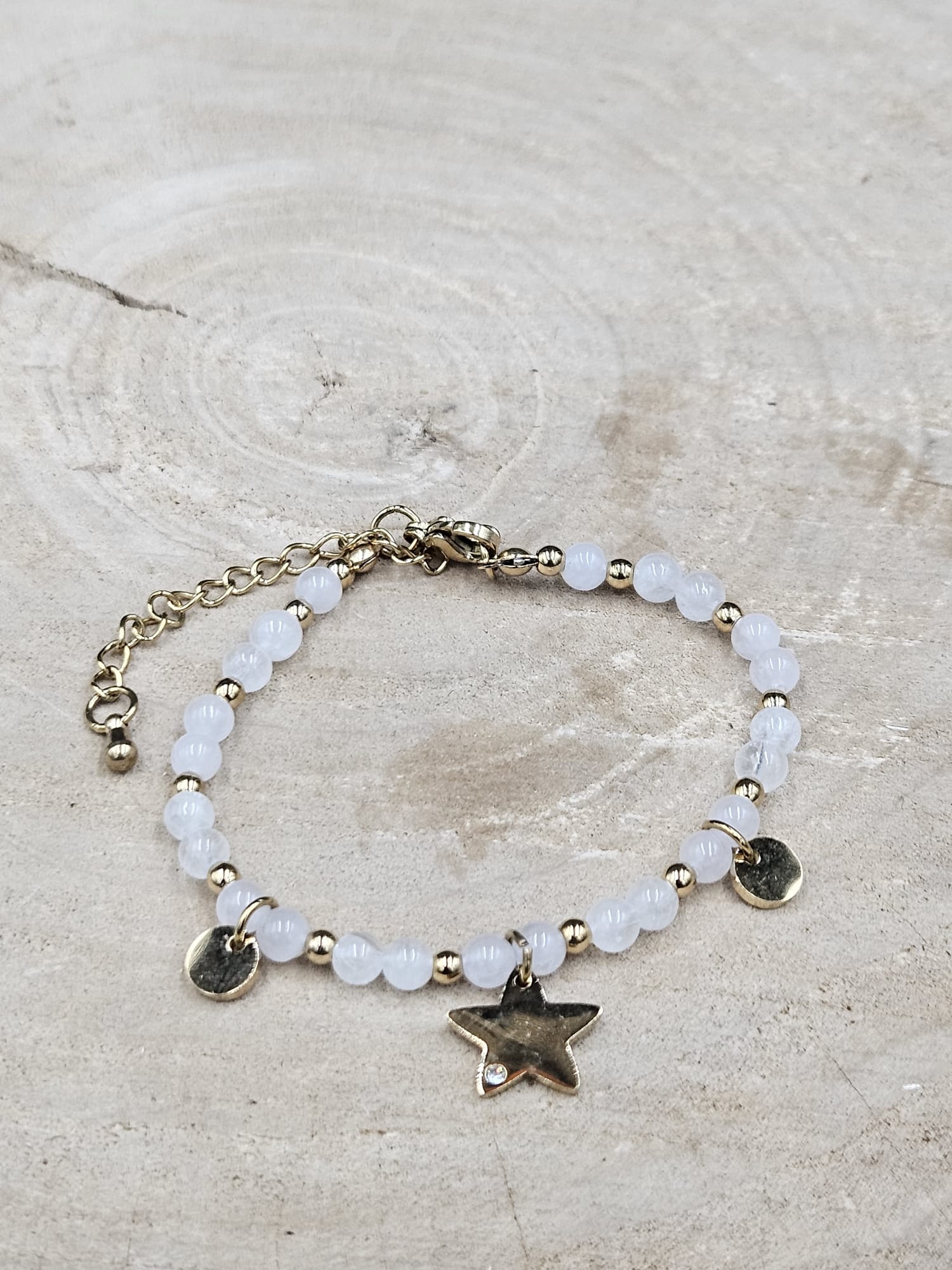 Armband Mira Bergkristal - Rozekwarts