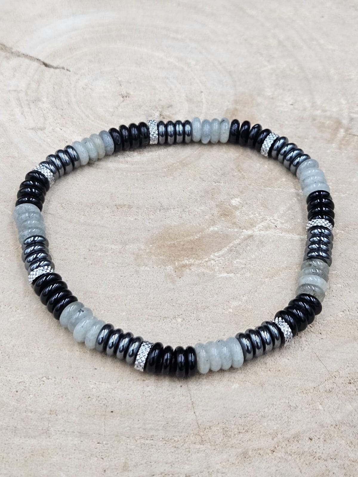 Armband Skarn Onyx - Labradoriet