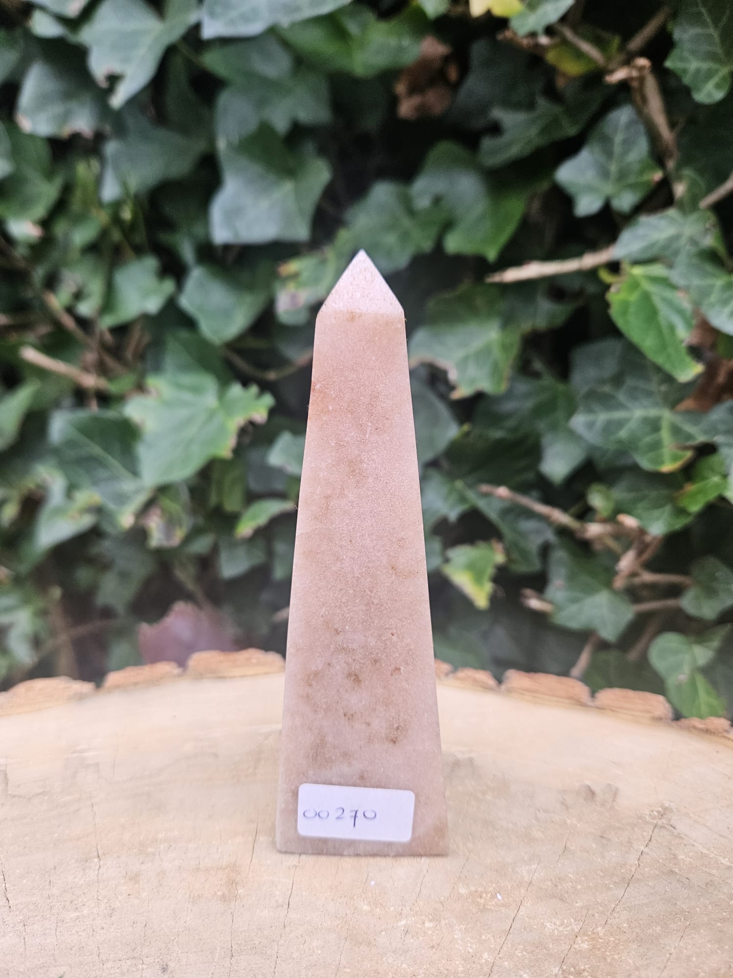 Roze amethist obelisk 00270