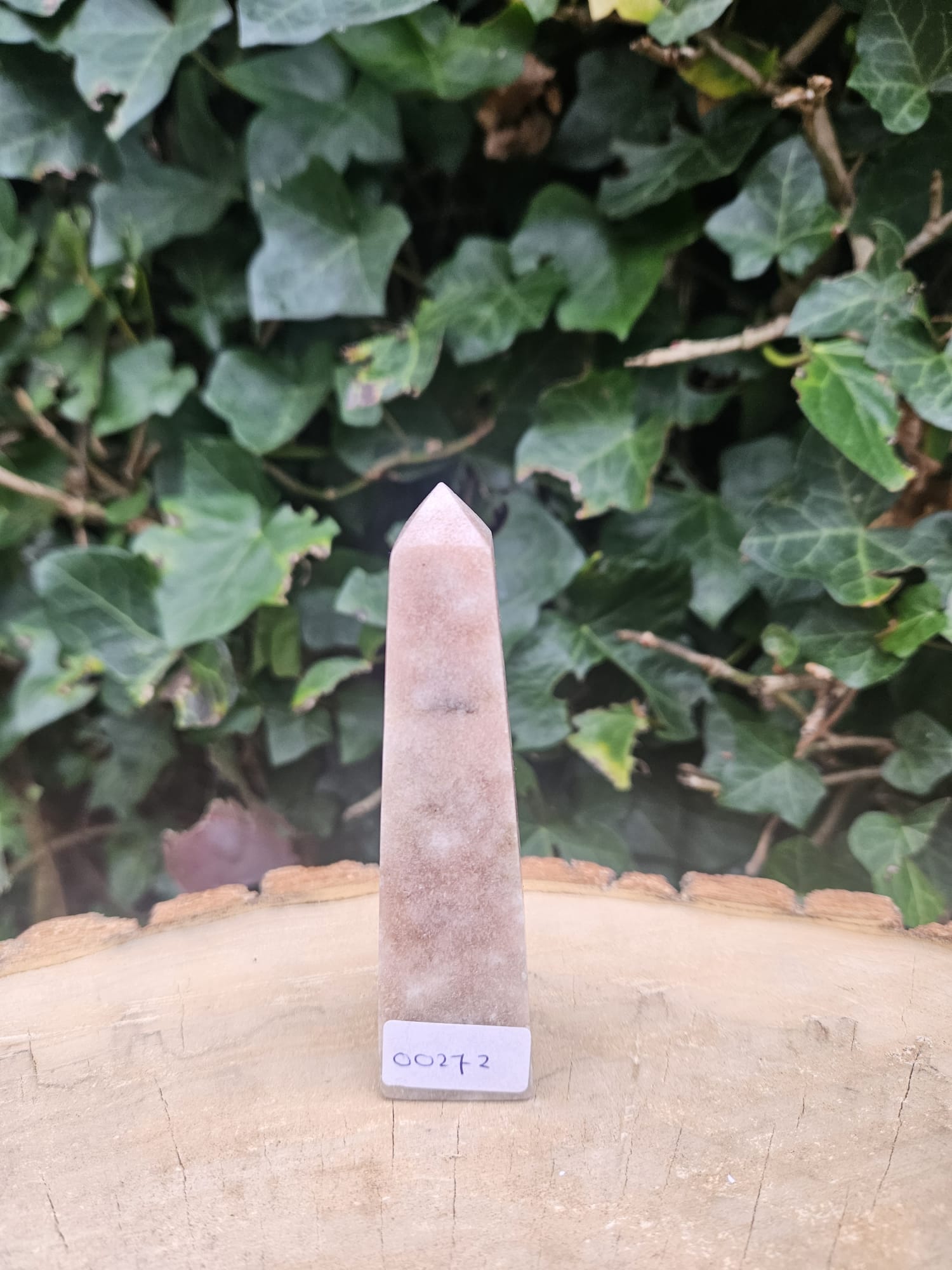 Roze amethist obelisk 00272