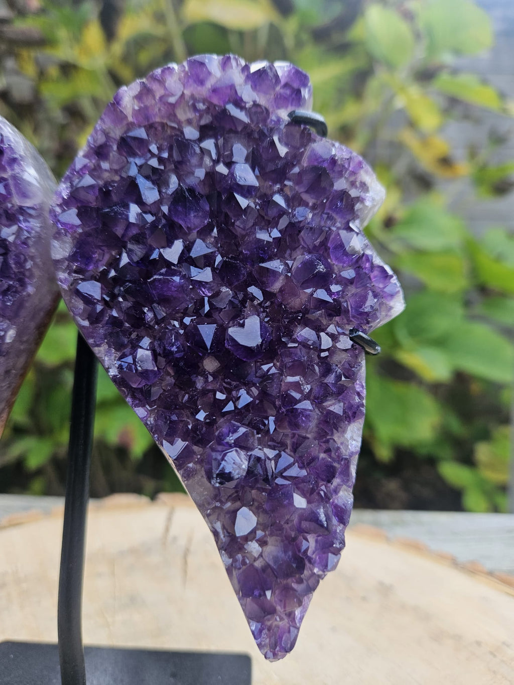 Amethist engelenvleugels op standaard