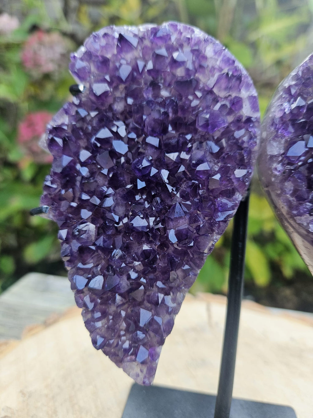 Amethist engelenvleugels op standaard